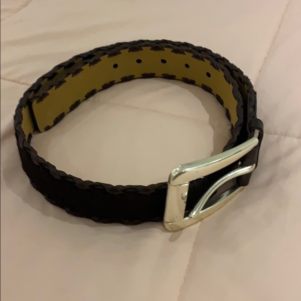 MICHAEL KORS Brown Leather/Calf Belt